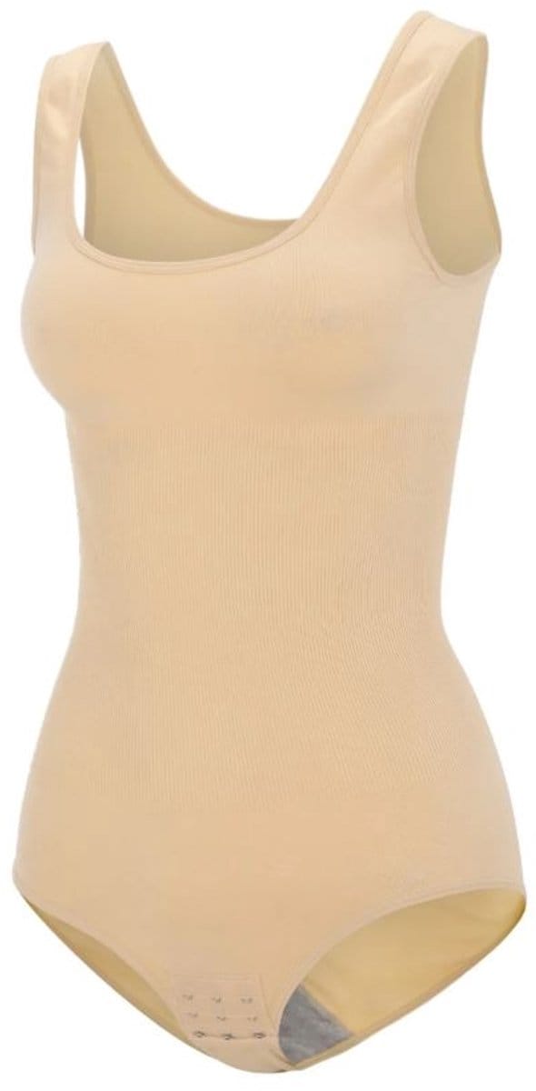 Bodysuit - Shapewear - Corrigerend ondergoed - Maat M/L - Shaper - Corrigerende body dames - Elastisch - Beige - Jonyx