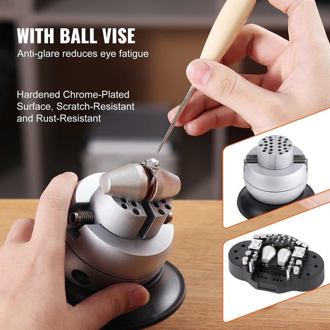 Multidirectionele Microscoop Veerbeugel Bal Klem Ringlicht 7X-45X