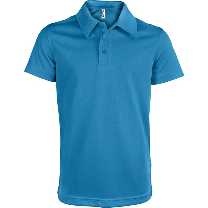 PROACT® Kindersportpolo PA484 - Aqua Blue - 8/10 years (8/10 ans)