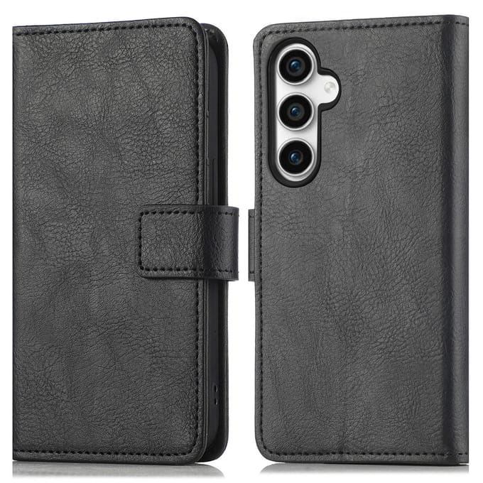 imoshion Hoesje - Geschikt voor Samsung Galaxy S23 FE - Luxe Bookcase - Zwart