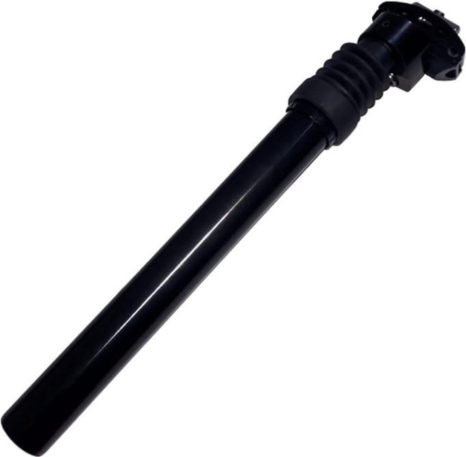 Verstelbare Zadelpen met Vering - 27,2mm Diameter - Zwart voor Fietsen