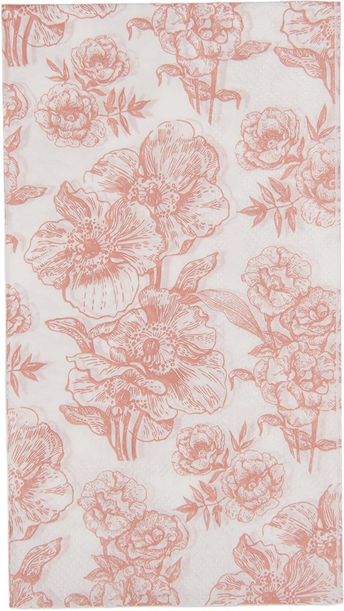 Clayre & Eef Servetten Papier Set van 20 33x33 cm Wit Papier