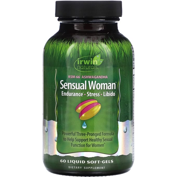 Sensuele Vrouw, Uithoudingsvermogen, Stress, Libido, Vloeibare Softgels 60