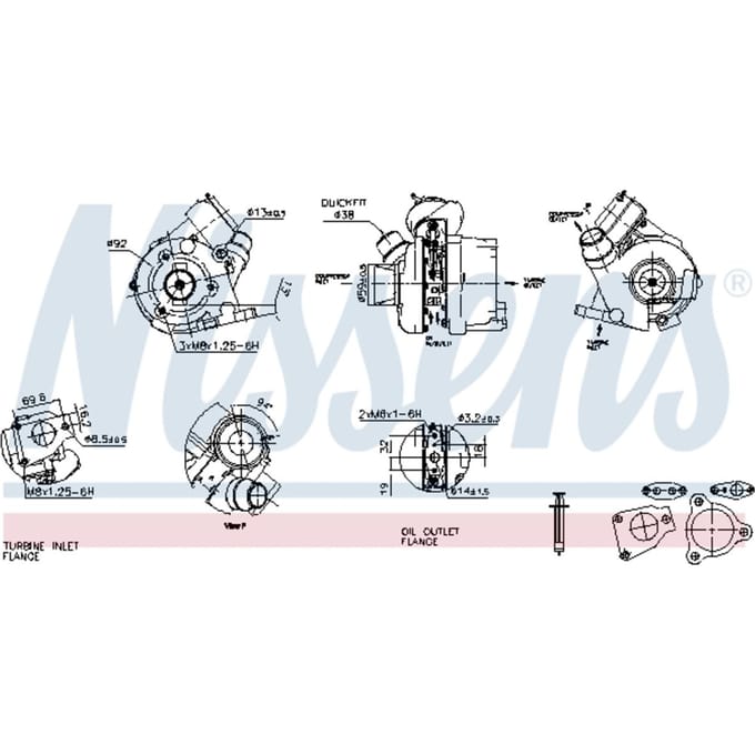 Supercharger, drukvulling NISSENS 93427