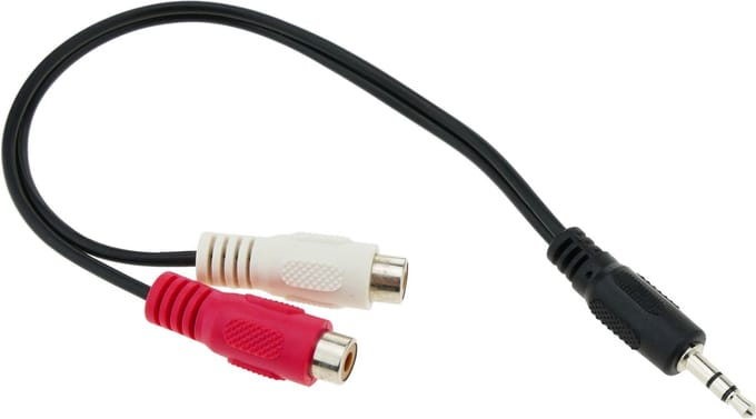 BeMatik - RCA female naar 2 RCA female adapter