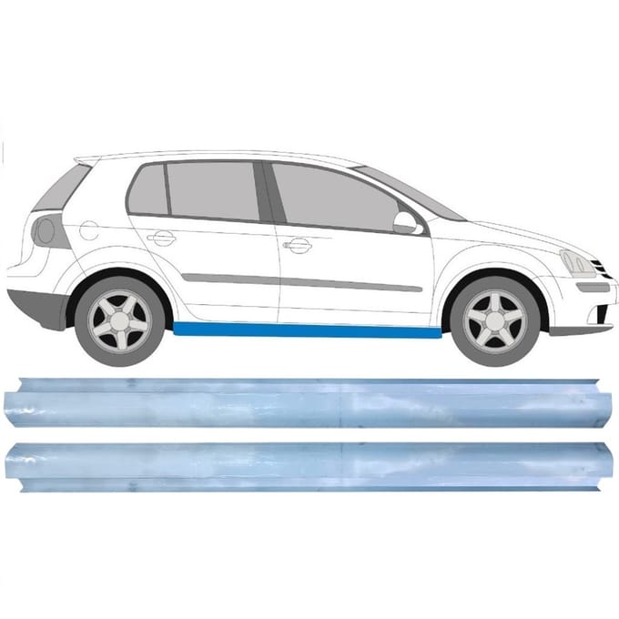 Reparatie dorpel voor Volkswagen Golf 5 2003-2009 / Links = Rechts / Set