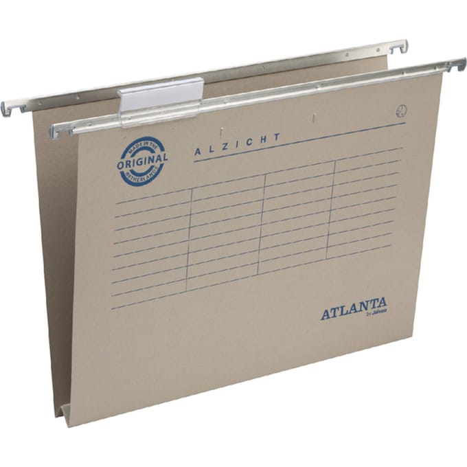 Hangmap Djois Alzicht folio frontaal recycled U-bodem 30mm grijs