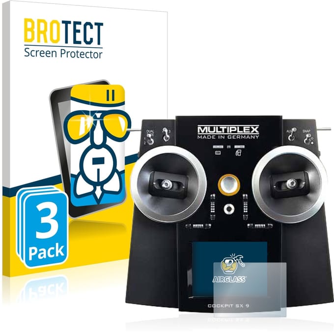 Screenprotector 3 Stuks voor Multiplex Cockpit SX9 Beschermglas transparant