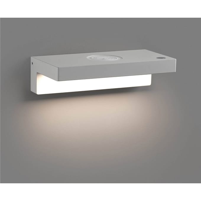 FARO BARCELONA LED wandlamp Well, USB+Wireless Charger, wit