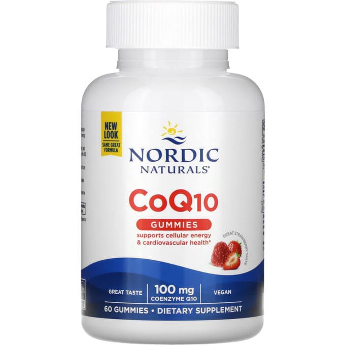 Nordic Naturals, CoQ10, aardbei, 100 mg, 60 gummies