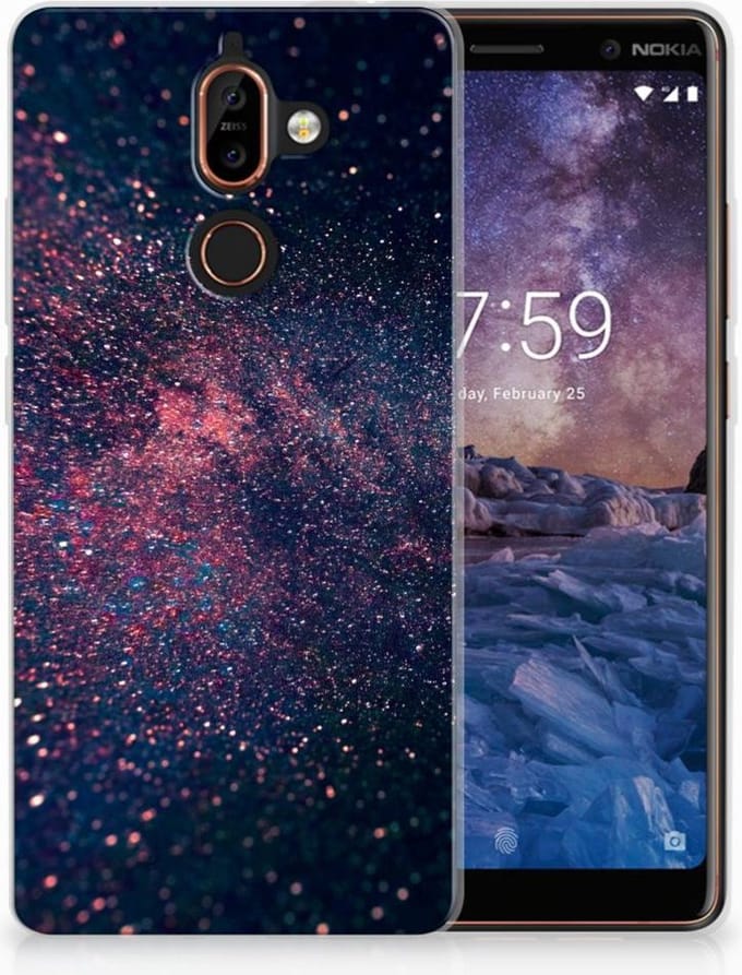 Nokia 7 Plus TPU Hoesje Stars
