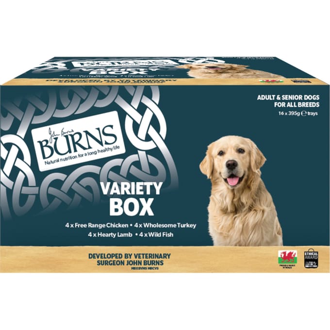 Burns natvoer voor honden 16 x 395 g - Gemengde selectie