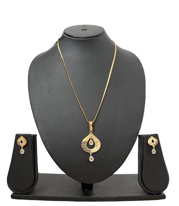 N3 Collecties Vergulde sieraden set met oorbellen voor vrouwen