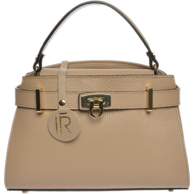 Isabella Rhea Beige Rundleer Tas