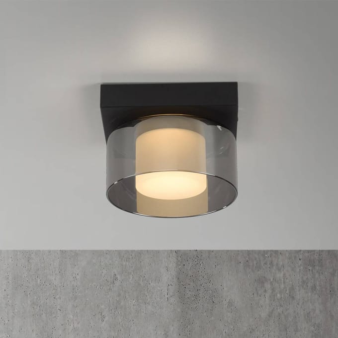 Paul Neuhaus LED plafondlamp Rika, Ø 15 cm, glas, dimbaar