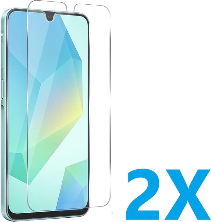 Screen protector Geschikt voor: Samsung Galaxy A16 - Screenprotector 2x - glas - bescherm - beschermglas - ZT Accessoires