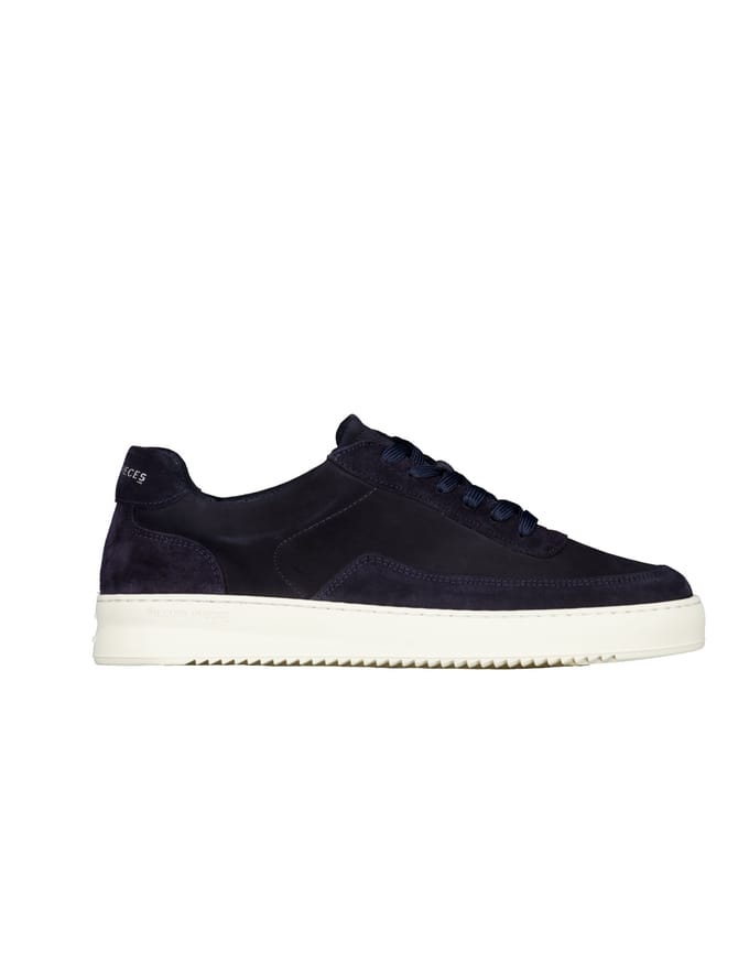 Filling Pieces 122610301353 Sneakers Donkerblauw Mondo Suede Grain