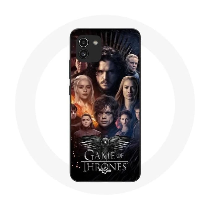 Coque - Game of Thrones - Samsung Galaxy A03 - Silicone Souple - Gris - Mixte noir