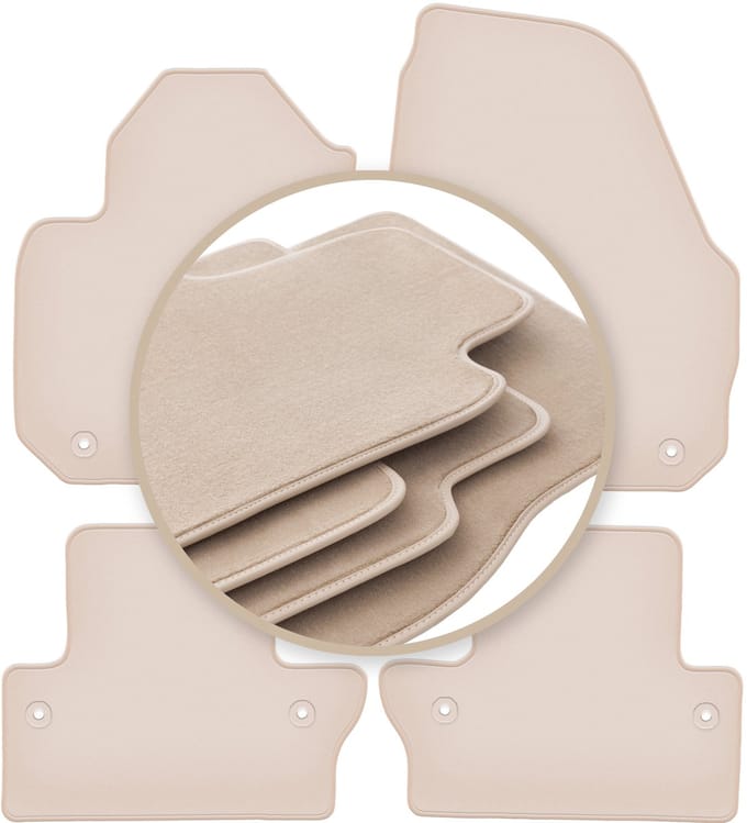 PREMIUM beige vloermatten voor: Volvo S60 II sedan 2010-