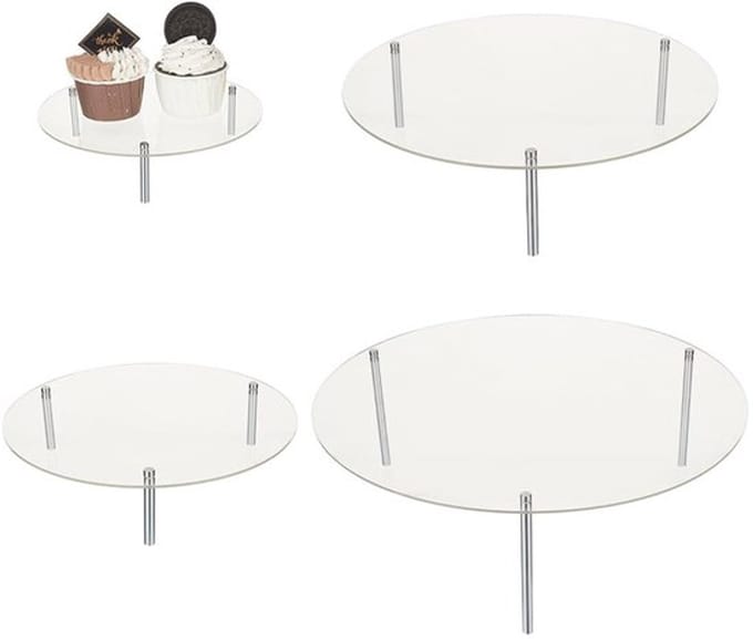 Solidchoice - Dailygoody - Taartstandaard - Acryl - Stapelbaar - Rond - Dessert