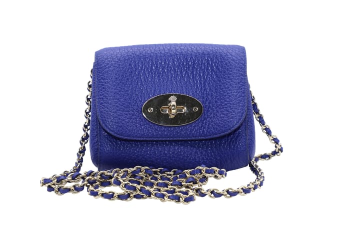 Mulberry Classic Lily in Blauwe Kalfsleer