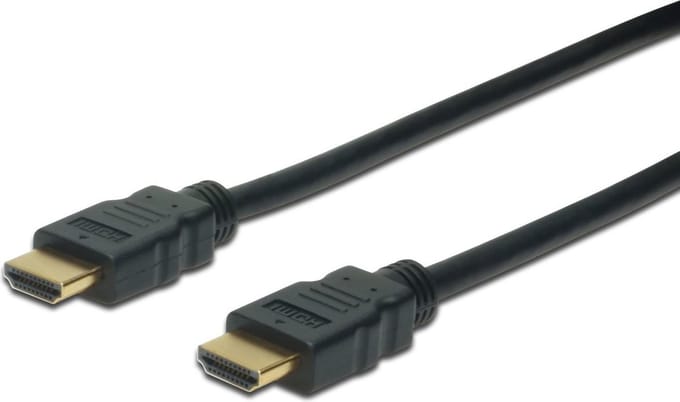 Digitus HDMI Kabel - 4K 60Hz - High Speed met Ethernet - 1m - Zwart