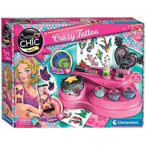 Clementoni Crazy Chic - Crazy Tattoo set - Experimenteerdoos - Vanaf 6 jaar