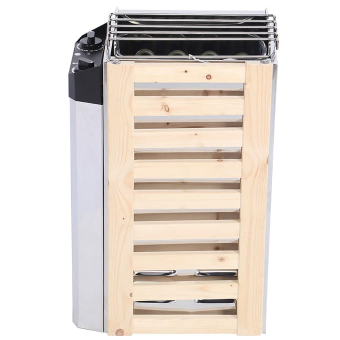 Poêle à sauna en acier inoxydable de type à contrôle interne 3KW, outil de chauffage pour sauna 220V white