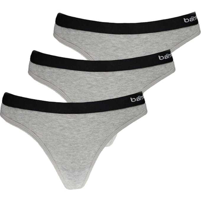 Apollo Dames String Grijs Bamboe 3-pack - Maat S