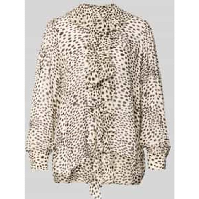 Relaxed fit blouse van pure viscose model 'Canapa'