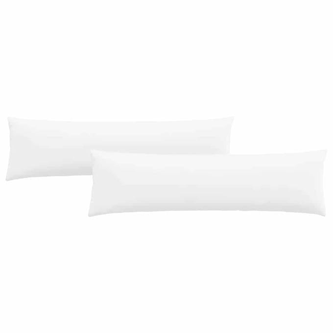 vidaXL - Zitkussens - 2 - st - Stof - Wit - 145 - x - 40 - cm