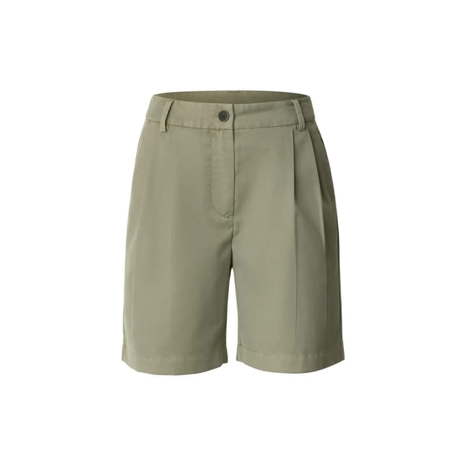 Urban Classics - Pleated Bermuda korte broek - Taille, 33 inch - Olijfgroen