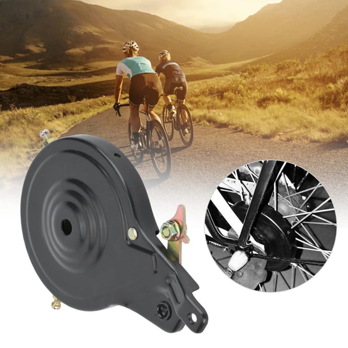 Universele stalen fiets mountainbike naafrem achter rollerremset beige