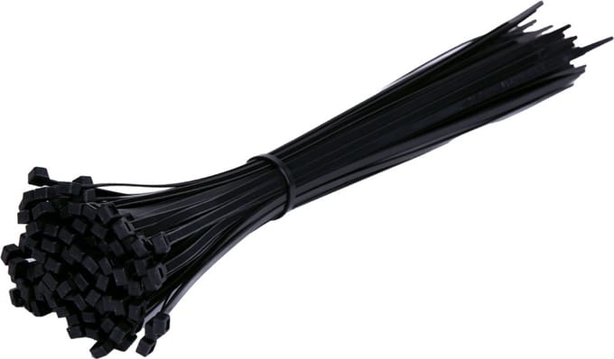 TD47 Kabelbinders 4.8 x 370 mm Zwart - Tie wraps - Tyraps
