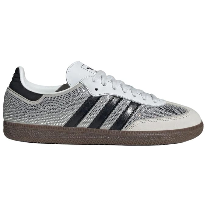 adidas Samba OG Crystal White Strass Dames Sneakers Zilver-Metallic IH9055 41⅓ gray