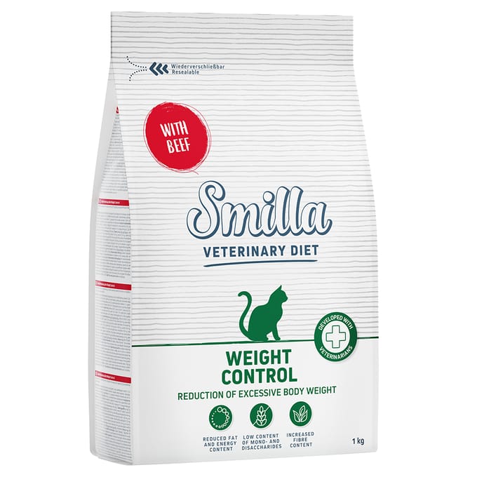 1kg Weight Control Rund Smilla Veterinary Diet Kattenvoer