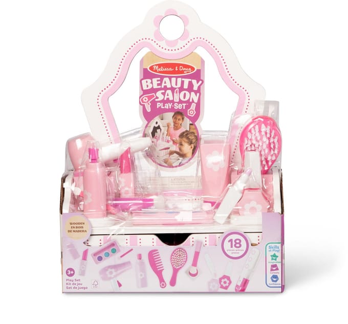 Melissa & Doug - Houten kaptafel - Met kindveilige spiegel en lade