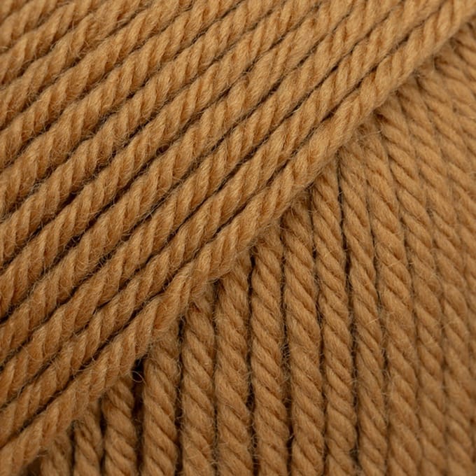 DROPS Daisy Uni Colour - 12 caramel - Merino Garen