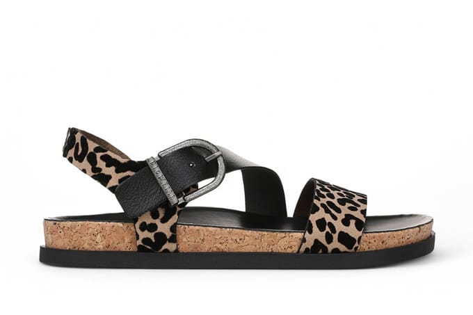 Blowfish Malibu Dames Luipaard Bruine Voetbed Sandalen - Lance