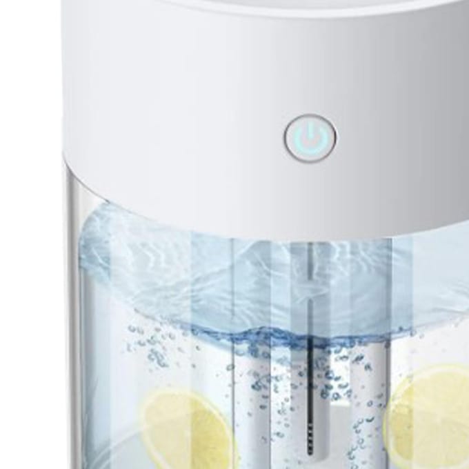 Luchtbevochtiger 2L Grote Capaciteit Stil USB 3 Modi Hydraterende Diffuser voor Thuis white