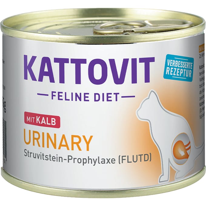 12x185g Urinary (Struvitstenen-Profylaxe) Kalfsvlees Kattovit Kattenvoer