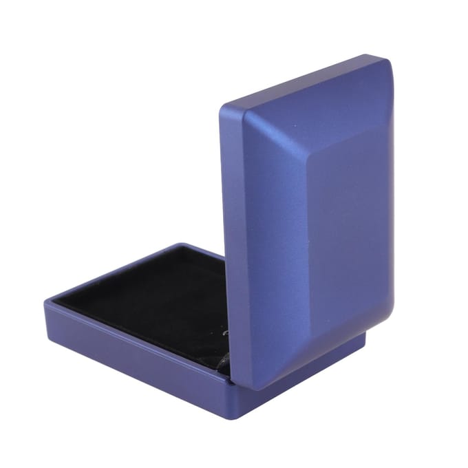 Trouwring Doos Container Sieraden Hanger Houder Opbergkoffer LED Licht (Blauw voor hanger) blauw