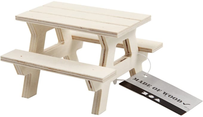 Creativ Company Wooden Mini Picnic Table
