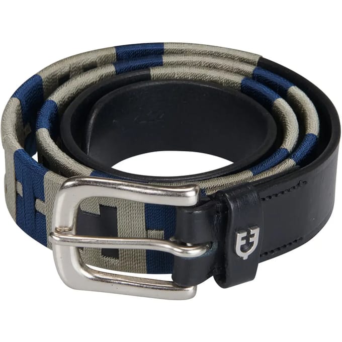 Dames leren riem met geometrisch patroon Equestro