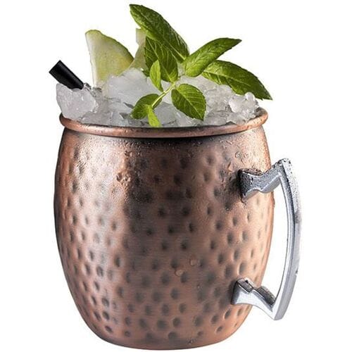 GGM Gastro (6 Stück) Becher - MOSCOW MULE - 2er Set - 500ml - Kupfer - mit Henkel