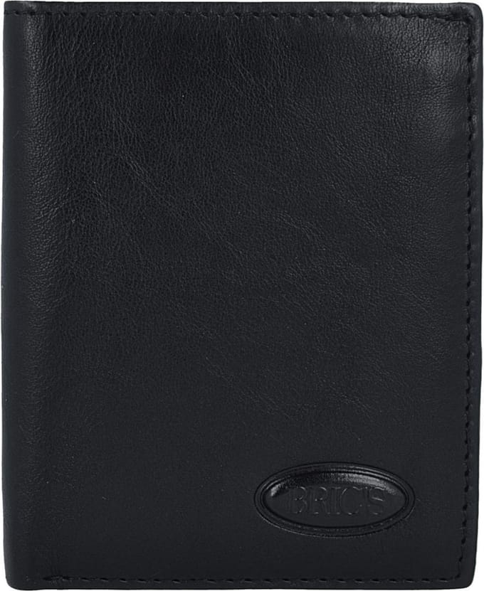 BRIC'S Leren kaarthoes Monte Rosa Card Holder Black zwart