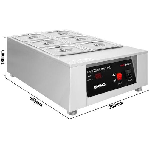 GGM Gastro Schokoladenschmelzgerät - 6x 1,7 Liter - 1 kW
