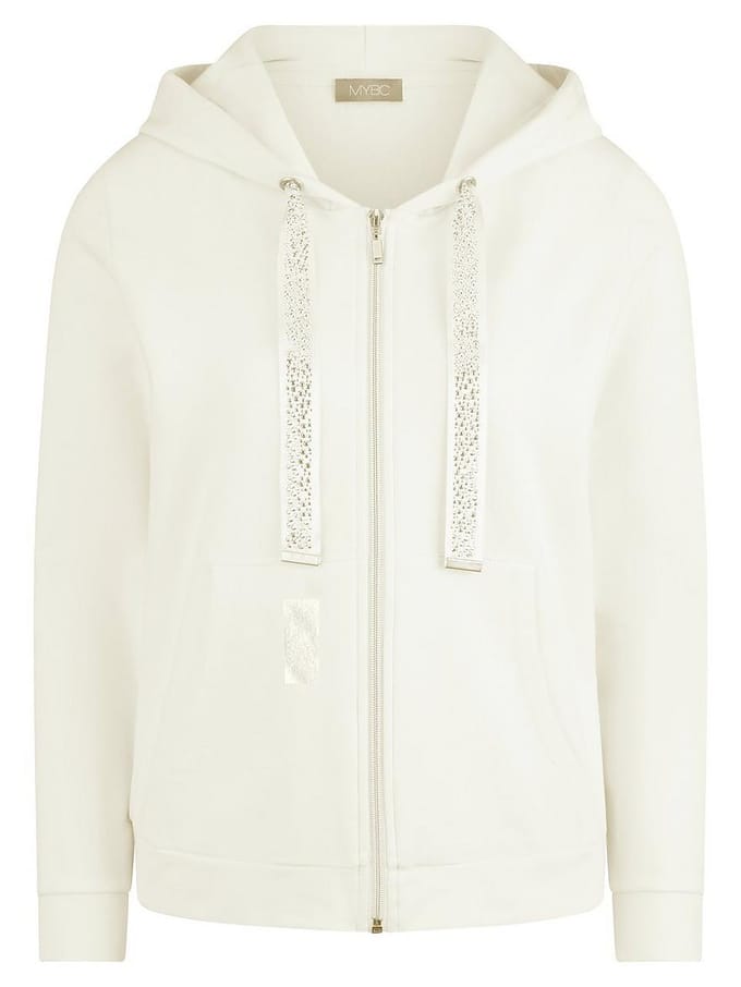 Capuchonsweatvest Van MYBC wit