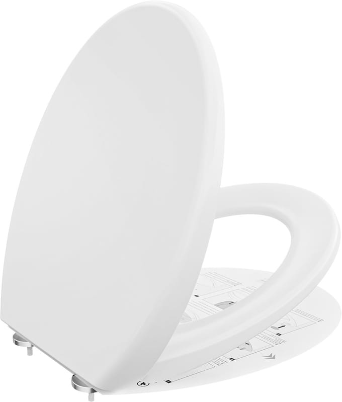 Sofetiy Max WC bril O-vorm - Toiletbril Softclose - Antibacterieel wit Duroplast - Easy Clean