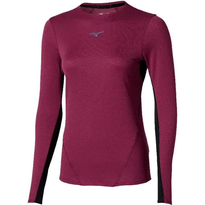 Mizuno Tech Thermal Charge T-shirt Met Lange Mouwen Paars S Vrouw